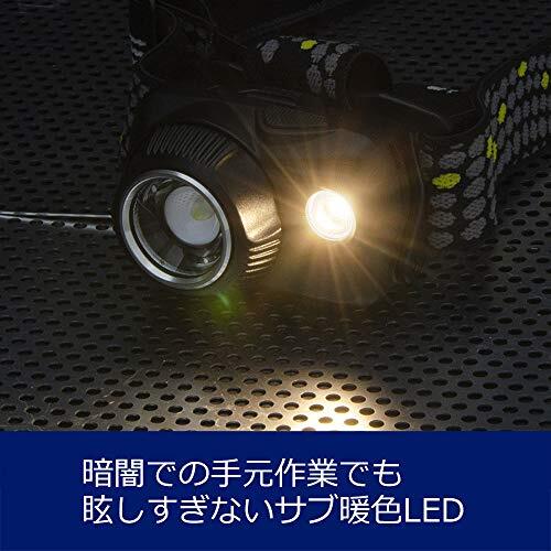 GENTOS(ジェントス) LED ヘッドライト USB充電式 明るさ550ルーメン/実用点灯2時間/暖色サブLED_画像3