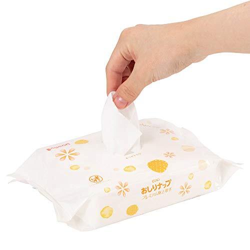  pre-moist wipes packing change for Pigeon Pigeon...nap premium finest quality thick 50 sheets ×6 piece pack 