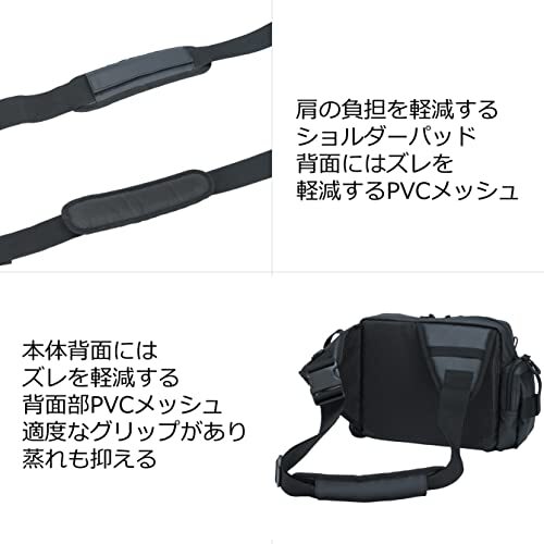 アブガルシア(Abu Garcia) ワンショルダーバッグ コーティングブラック_画像4