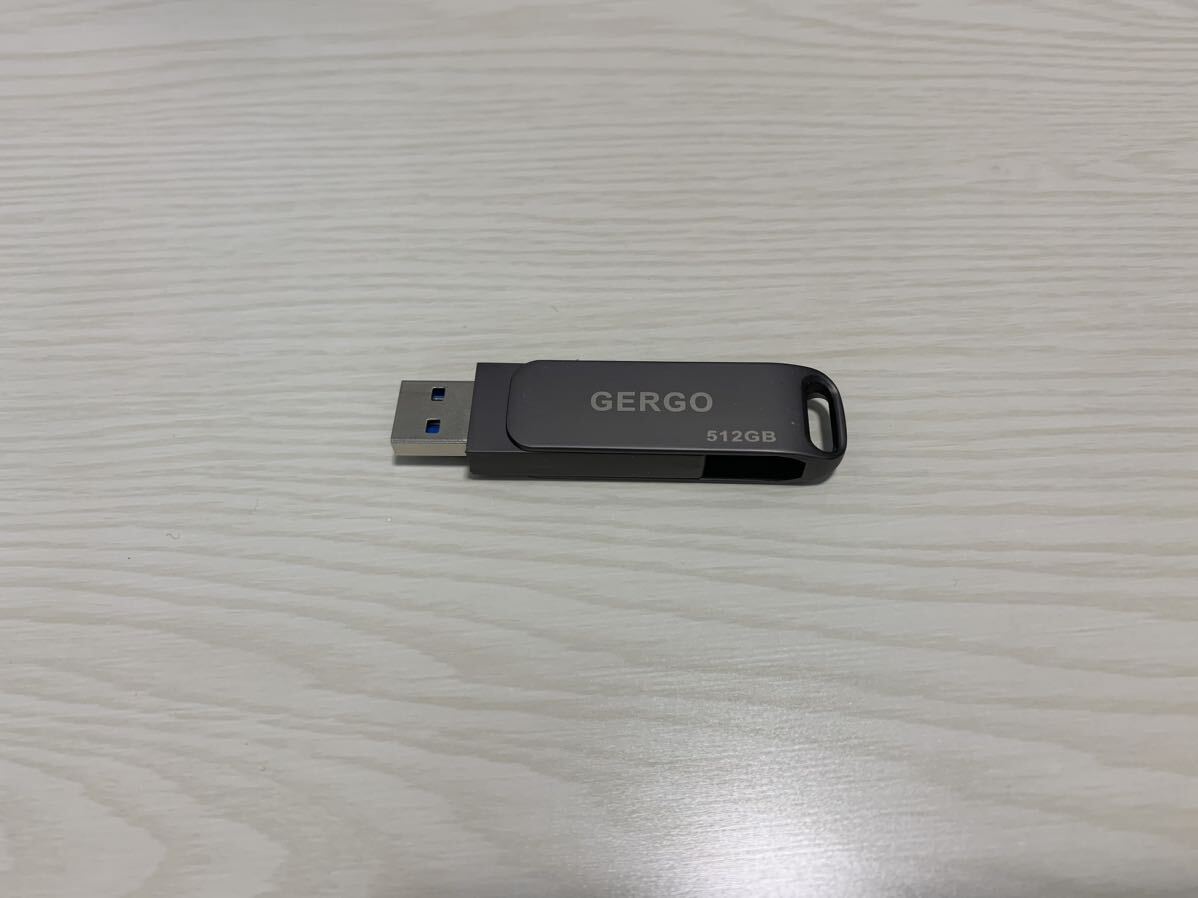 GERGO USBメモリ 512GB 1TB 2IN1 USB3.0＆Type-C メモリー_画像1