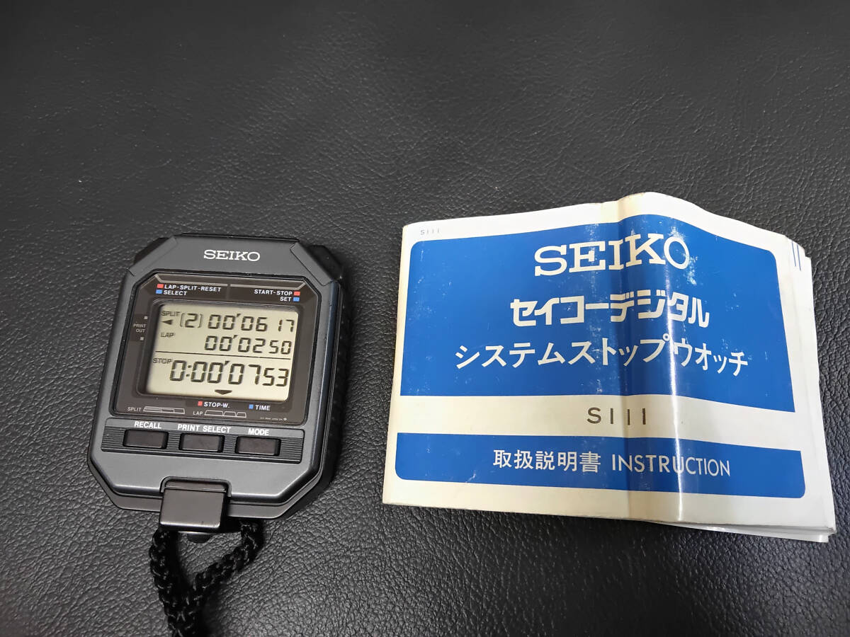 ＳＥＩＫＯ セイコー ストップウオッチ Ｓ１１１　動作品_画像3