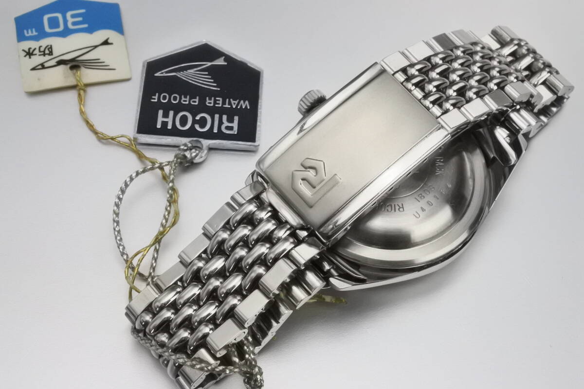 ☆☆☆リコー初自動巻普及機 1970年代頃 RICOH AUTOMAT DELUXE 30 21石 自動巻紳士腕時計 国産名機 デッドストック品の画像9
