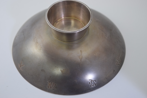 1928 year ( Showa era 3 year ) heaven .. under . immediately rank large ... silver sake cup 156g