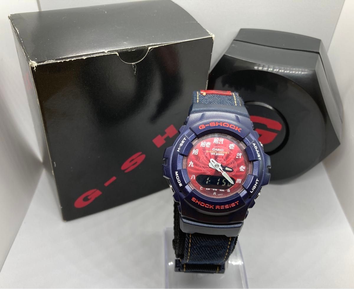 電池新品 G-SHOCK G-100 鳳凰モチーフ 漢字 腕時計