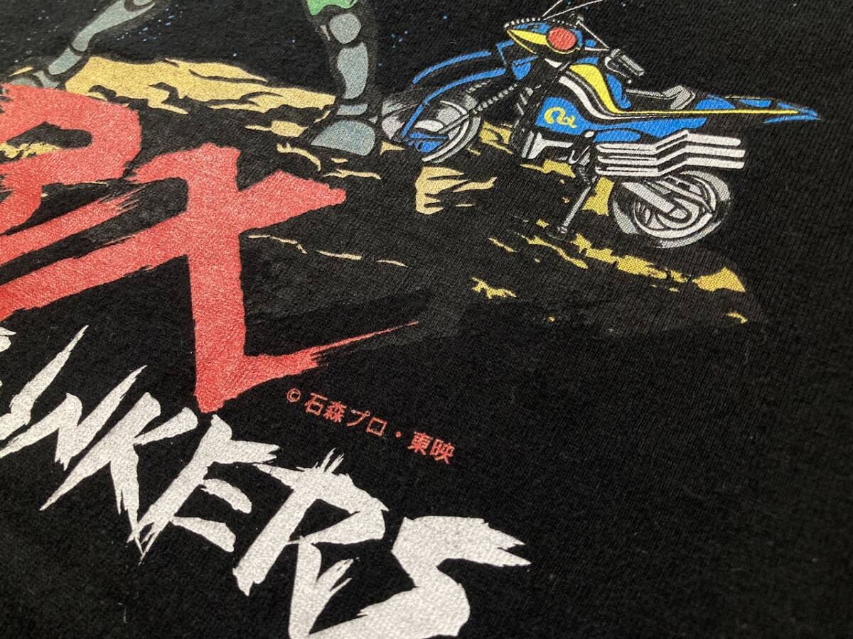 ★PUNKDRUNKERS パンクドランカーズ 仮面ライダー RX Tシャツ LARGE ブラック 石森プロ 東映 バンダイ ヒーロー キャラクター 福の画像7