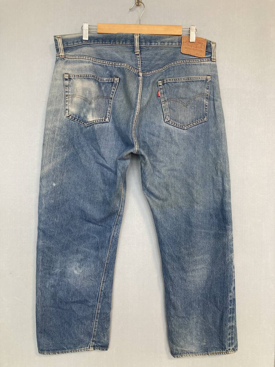 ★ビンテージ Levis リーバイス 501 赤耳 デニムパンツ USA製 W42 セルビッチ 希少 レア 66後期移行モデル オーバーサイズ ビッグサイズの画像2