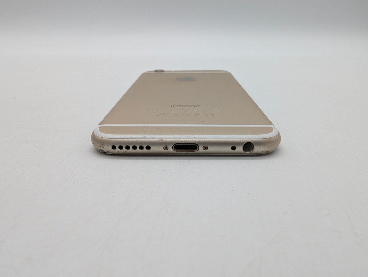 1円スタート Apple アップル iPhone6 アイフォン6 ゴールド GOLD 金 A1549の画像5