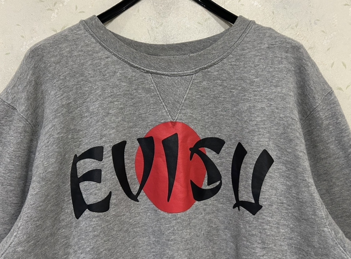* Evisu EVISU Logo "солнечный круг" обратная сторона ворсистый тренировочный футболка 44 BJBD.D