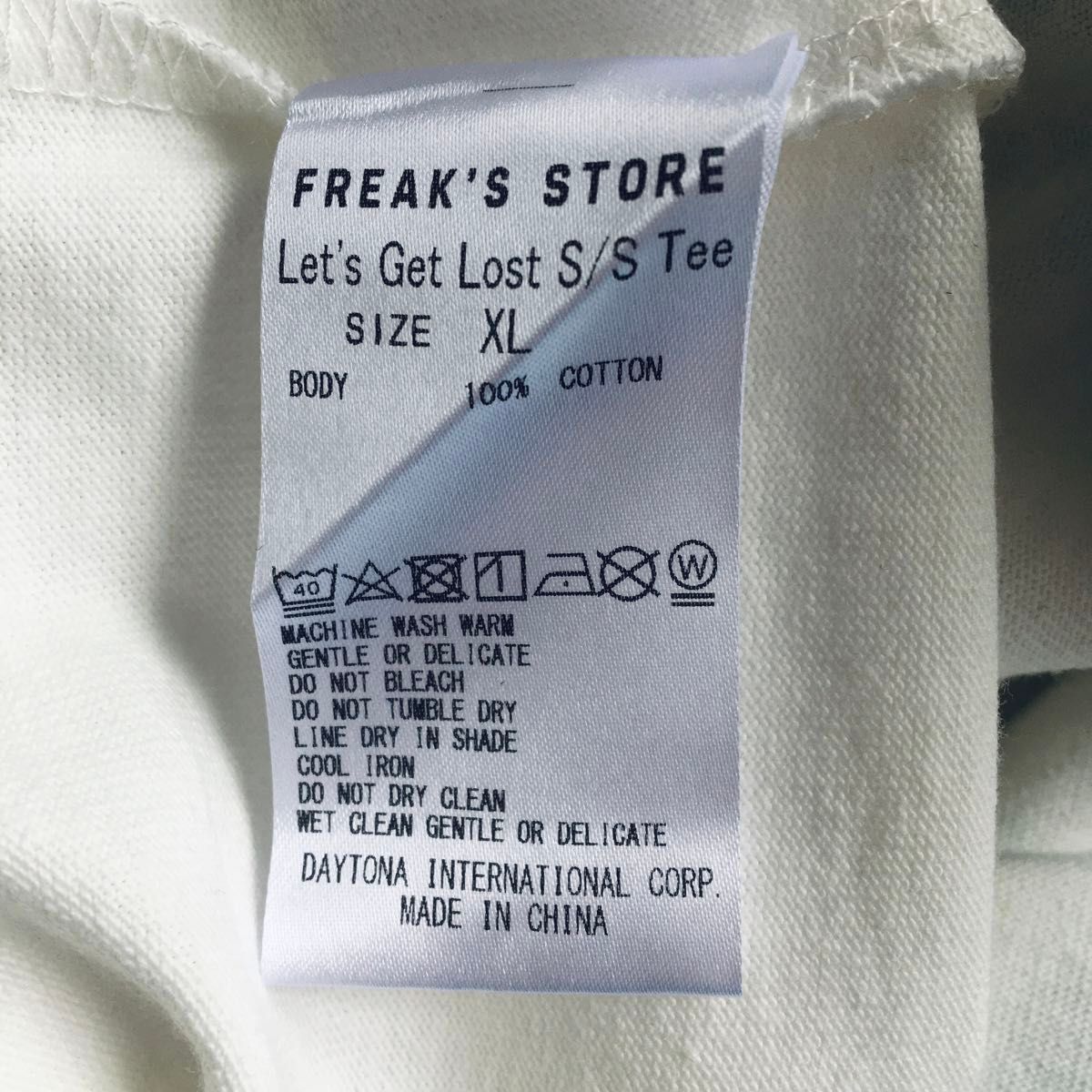 新品　2021　FREAK'S STORE　Bruce Weber　コラボ　Let's Get Lost Tシャツ　XL