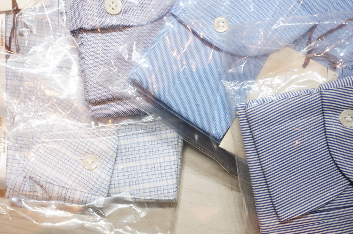 【N40-1.O】未使用！ まとめ売り！ 10点 Yシャツ 長袖 Lサイズ La Fete Bieu/FAIRFAX カラー色々 おまとめセット 通勤 洗い替え 業務用の画像7