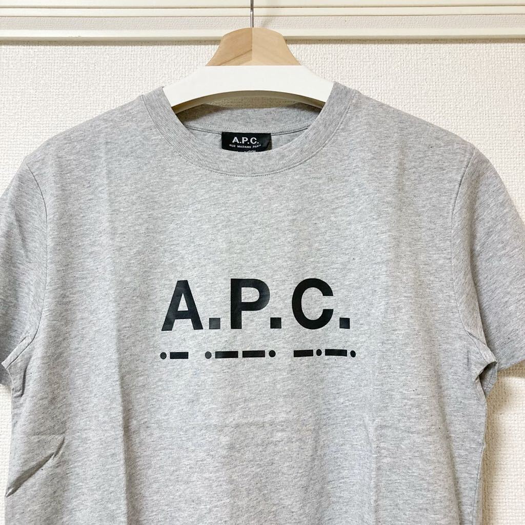 【新品タグ付・定価16,500円】A.P.C. 限定ロゴTシャツ S グレー 半袖Tシャツ アーペーセー_画像2