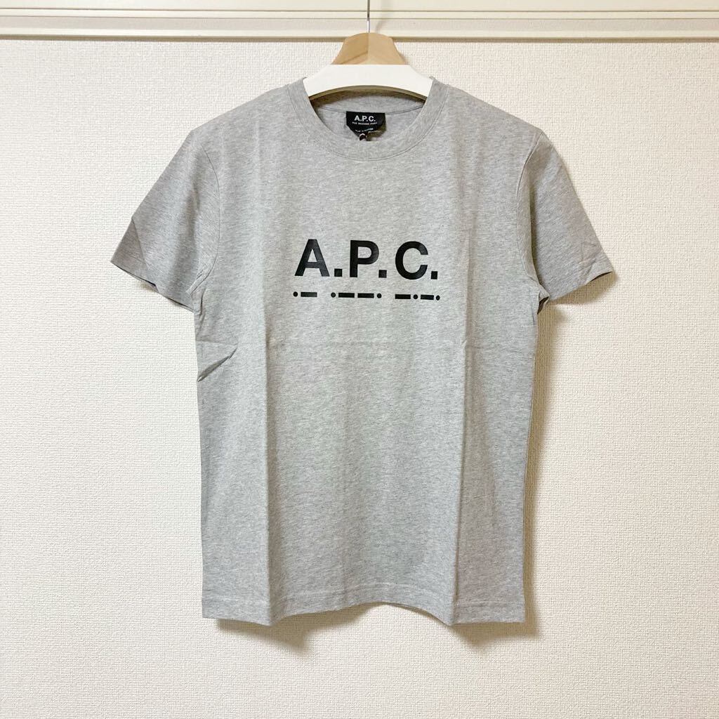 【新品タグ付・定価16,500円】A.P.C. 限定ロゴTシャツ S グレー 半袖Tシャツ アーペーセーの画像1