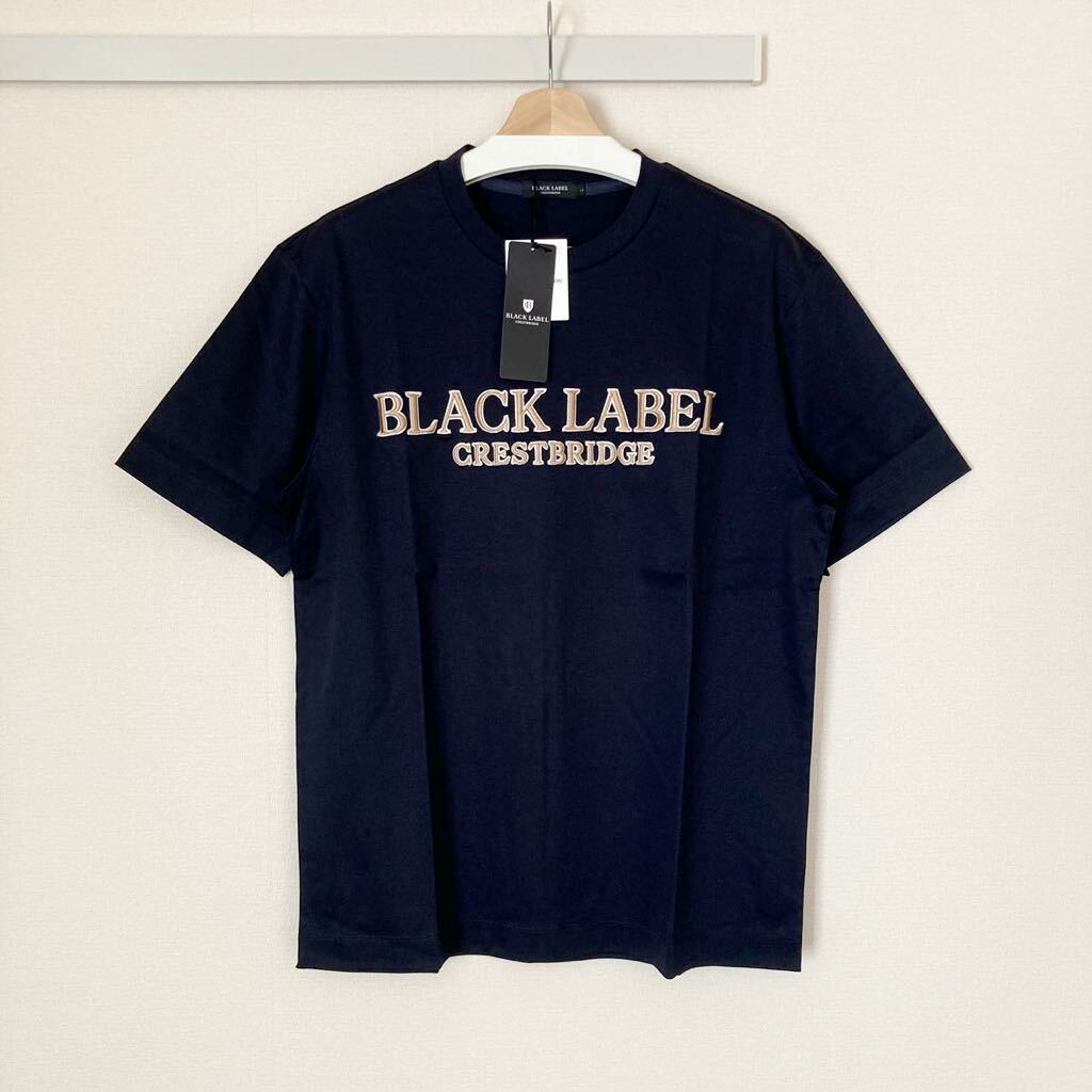 [ new goods tag attaching * regular price 16,500 jpy ] Black Label k rest Bridge short sleeves T-shirt L BURBERRY BLACK LABEL CRESTBRIDGE