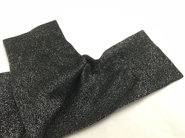 【ANNA SUI】(NO.9108)アナスイ ハイソックス 靴下 総ラメブラック キラキラ 黒 未使用 23-25cmの画像4