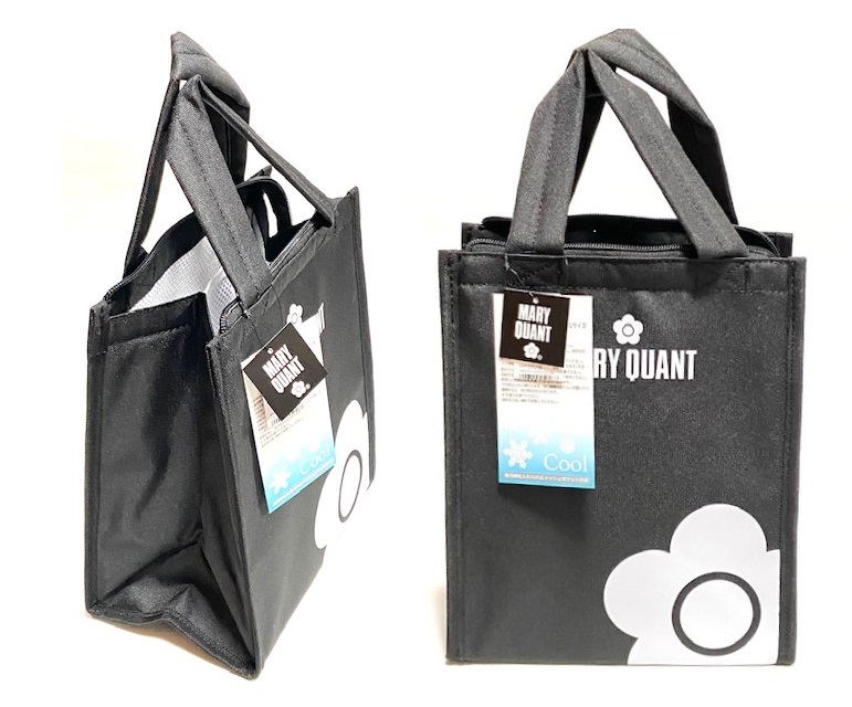 [MARY QUANT](NO.6093) Mary Quant keep cool bag lunch bag ( black ) unused Mali kwa