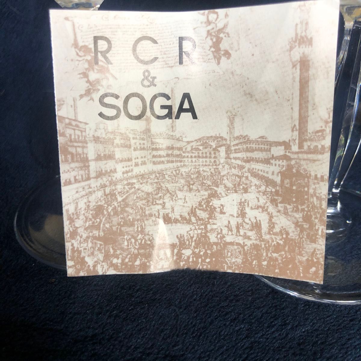 SOGA GLASS COLTD ソガガラス　イタリアで200年の歴史をもつのRCR社とのオリジナル製品。比類のない光沢と透明度。