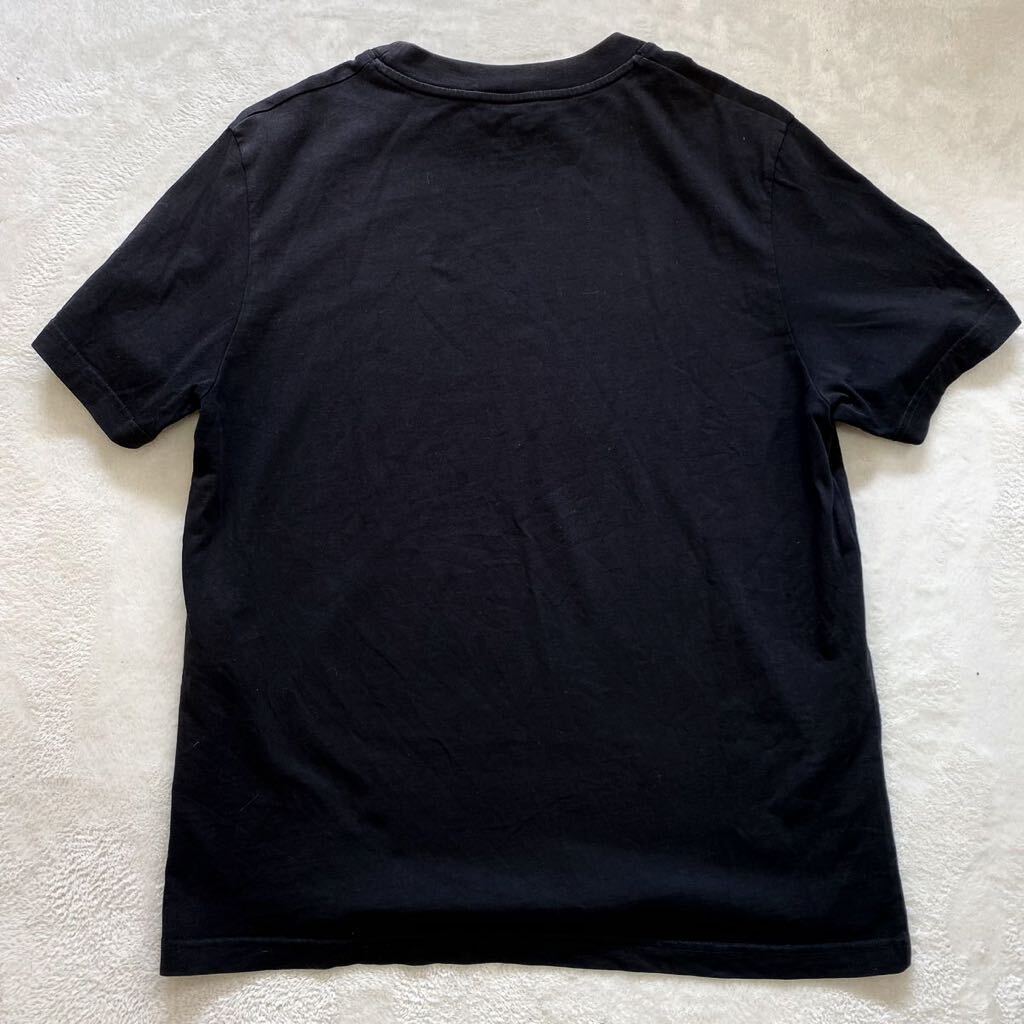 【人気モデル・美品】BALENCIAGA バレンシアガ 半袖 Tシャツ トップス カットソー シャツ 胸ロゴ ワンポイント ブラック メンズ Lサイズの画像3
