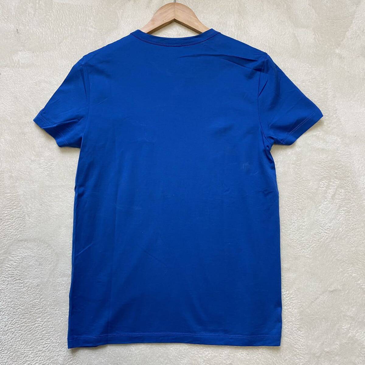 【爽やか・極美品】 MONCLER モンクレール Tシャツ ダブルワッペン 半袖 Tシャツ マグリア S ブルー メンズ_画像2