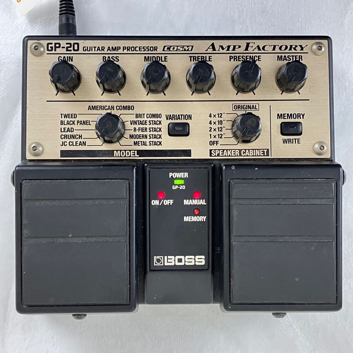 【箱付き】BOSS ボス エフェクター GP-20 アンプ ファクトリー プロセッサー ACアダプター PSA-100Sの画像8