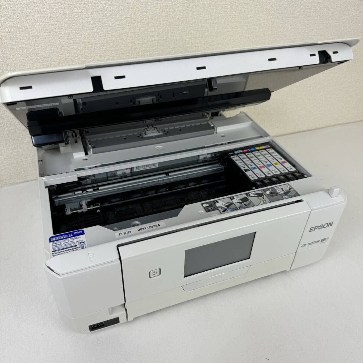 EPSON エプソン インクジェットプリンター複合機　EP-807AW EP-806AB 2台 本体 ホワイト 白 ブラック黒_画像7