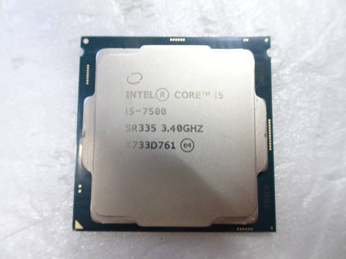 美品 Intel Kaby Lake インテル Core i5 7500 3.40GHz SR335 LGA1151 動作検証済 1週間保証_画像3