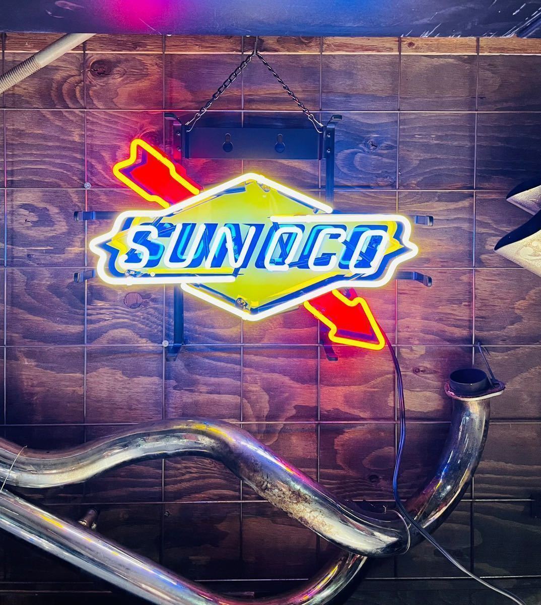 SUNOCO スノコ ネオン 看板 オイル 世田谷ベース 輸入 ムーンアイズ ハーレー アメ車 HOTROD ガレージ スナップオン マックツール 工具