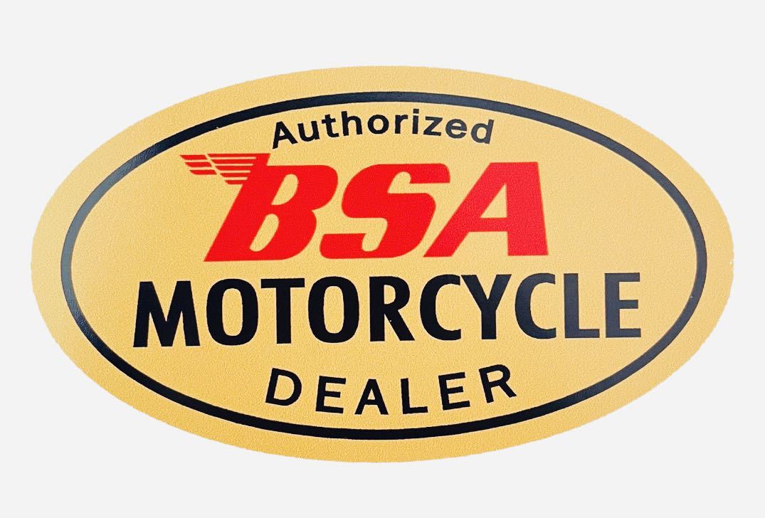 BSA ステッカー 看板 ハーレー トライアンフ ナックル 英車 英国 ダート ノートン ガレージ ショベル パン FL FX FXR バイカー 世田谷 SH12の画像1