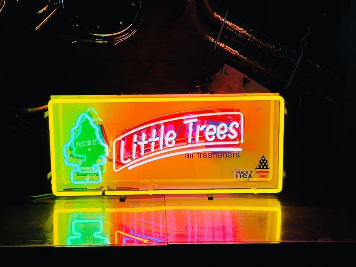 Little Trees リトルツリー ネオン 看板 USDM ローライダー 北米 US 高速有鉛 トラッキン ムーンアイズ ハイエース アメリカン雑貨 ハワイ_画像1