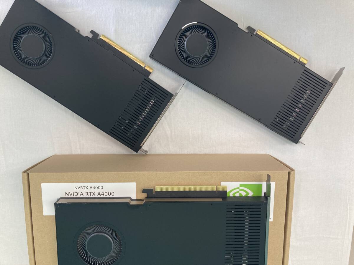 【動作確認済】NVIDIA NVRTXA4000 NVIDIA RTX A4000 グラフィックボード (PCIExp 16GB) 3個（管理：GB144015）の画像1