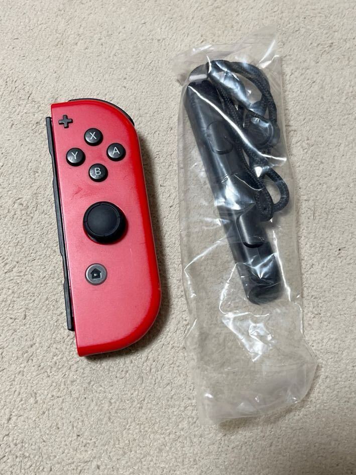 ジョイコン レッド 赤 右 ＋ Joy-Con (R) Nintendo Switch コントローラー ニンテンドースイッチ ストラップ付きの画像1