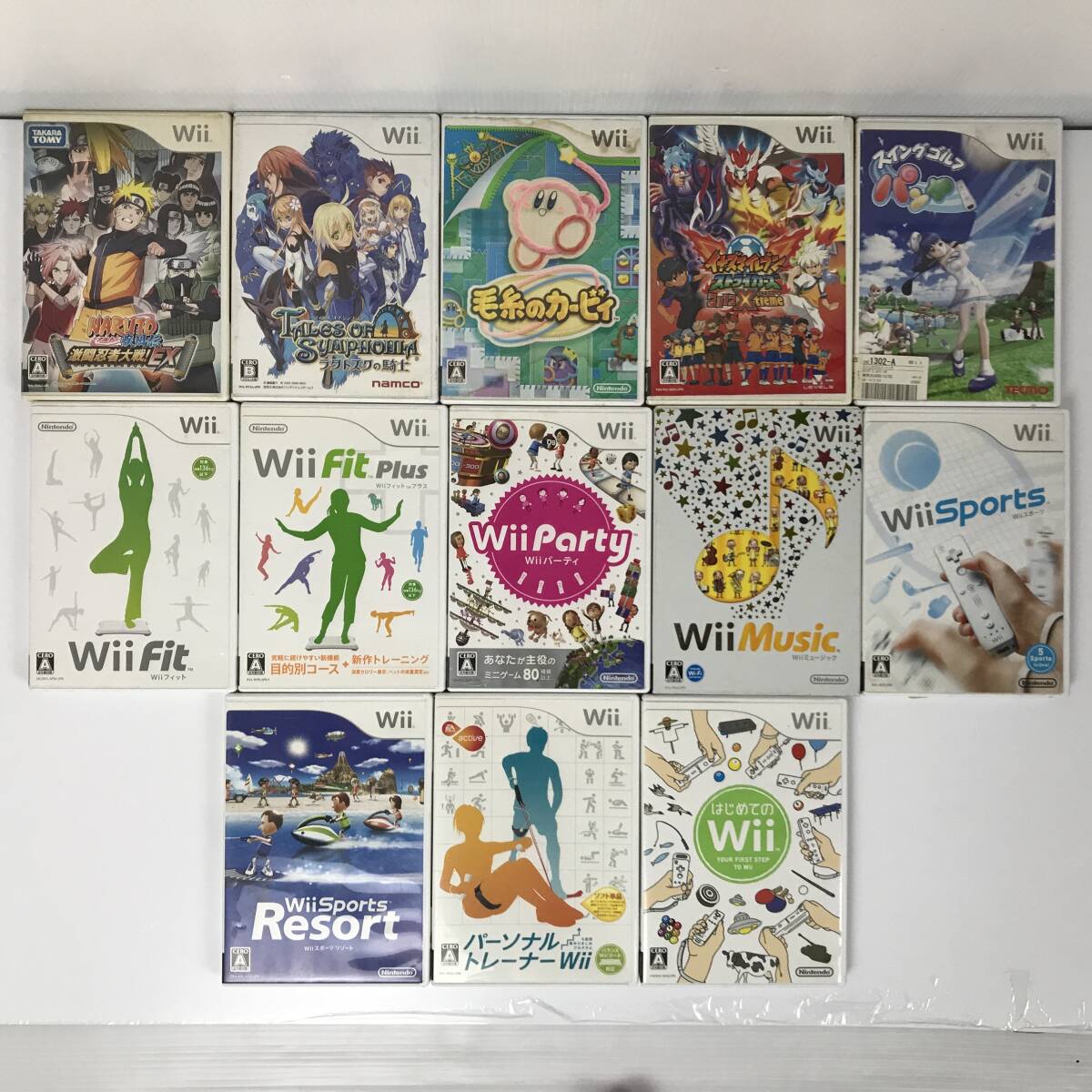 Wii ウィー ソフト まとめて 大量 28本 セット ゲーム カービィ どうぶつの森 ワンピース イナズマイレブン スマッシュブラザーズ の画像5