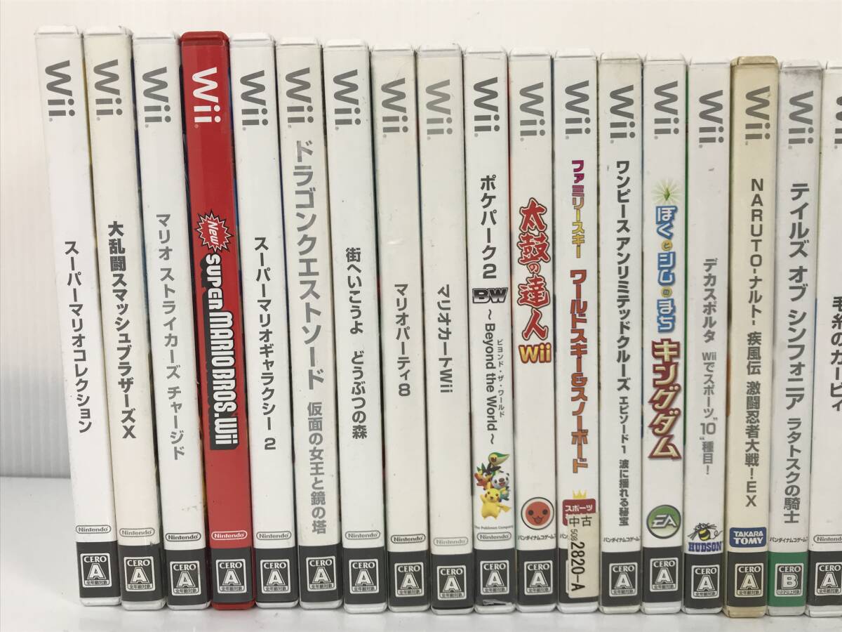 Wii ウィー ソフト まとめて 大量 28本 セット ゲーム カービィ どうぶつの森 ワンピース イナズマイレブン スマッシュブラザーズ の画像2