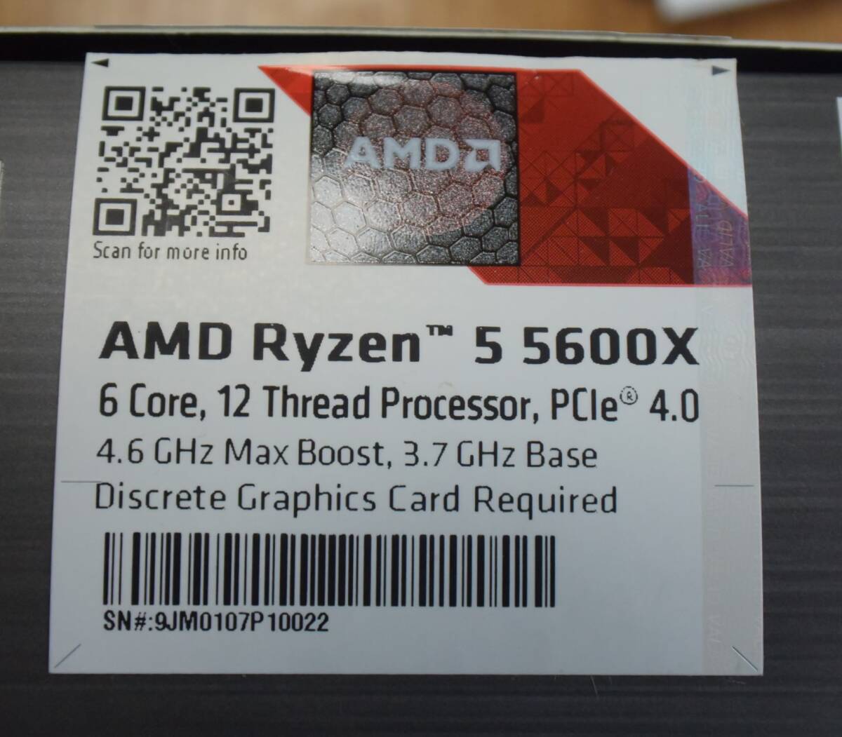 AMD Ryzen 5-5600X （中古品）の画像4