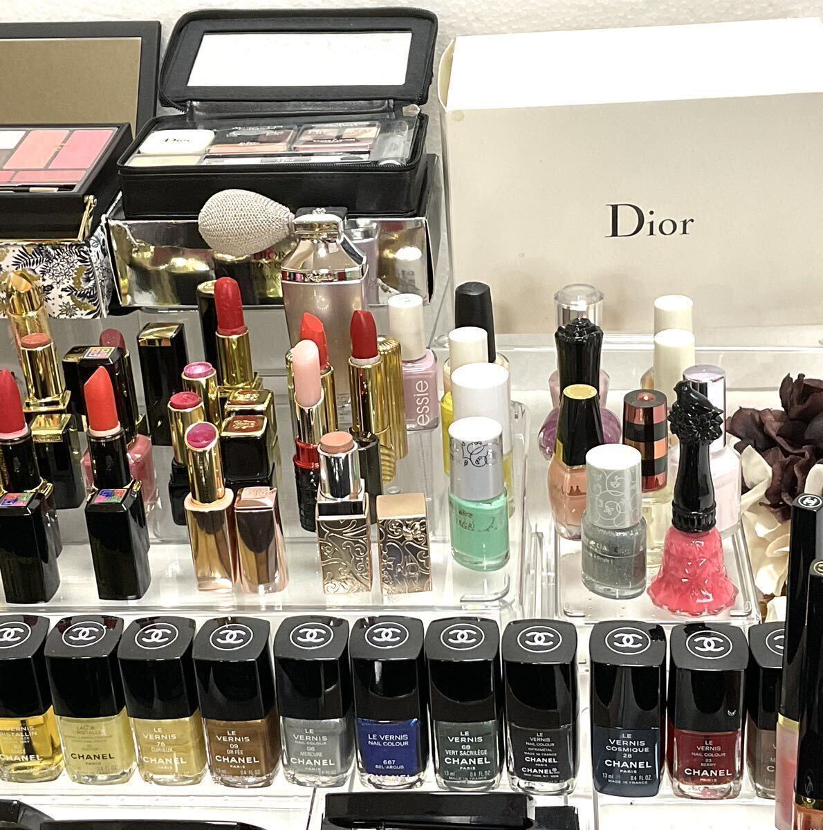 *1 jpy ~10kg*200 point and more CHANEL Dior YSL large amount summarize unused goods contains brand cosme cosmetics Chanel Dior Eve sun rolan other 