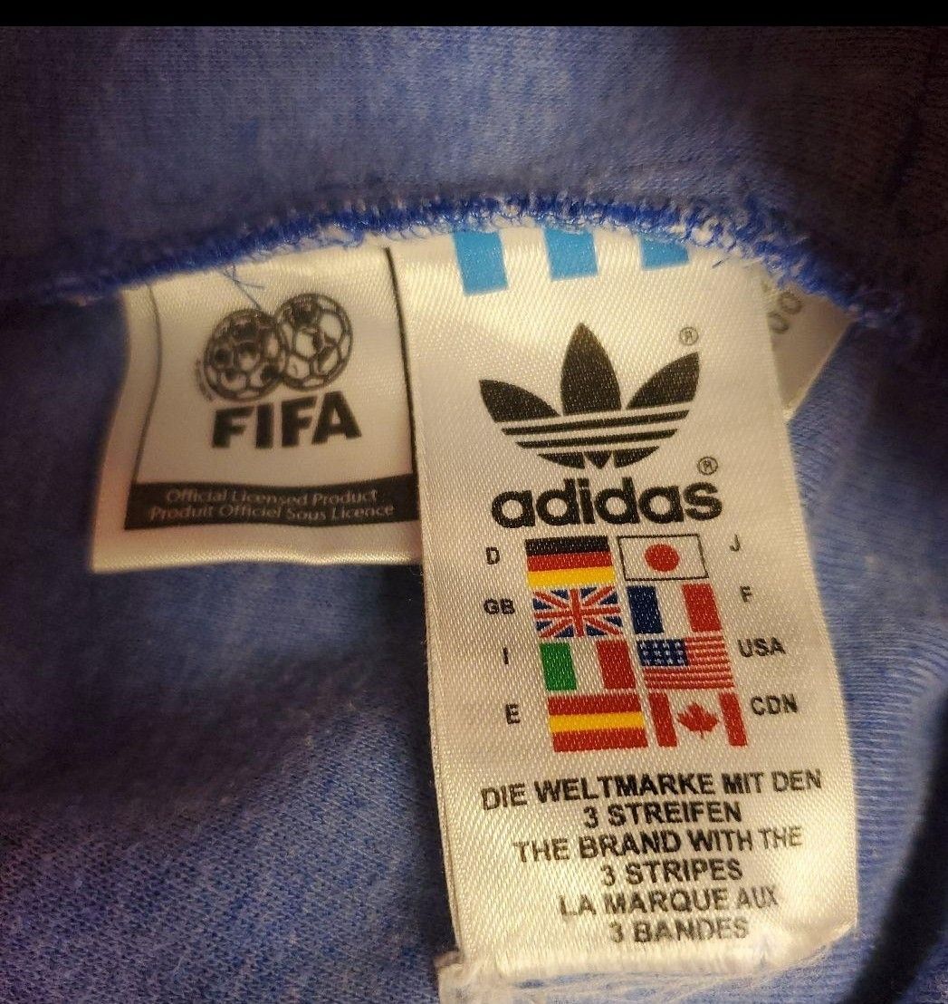 アディダス フランス代表 FIFA ジャージ トラックジャケット 刺繍ロゴ 古着  マルチカラー adidas