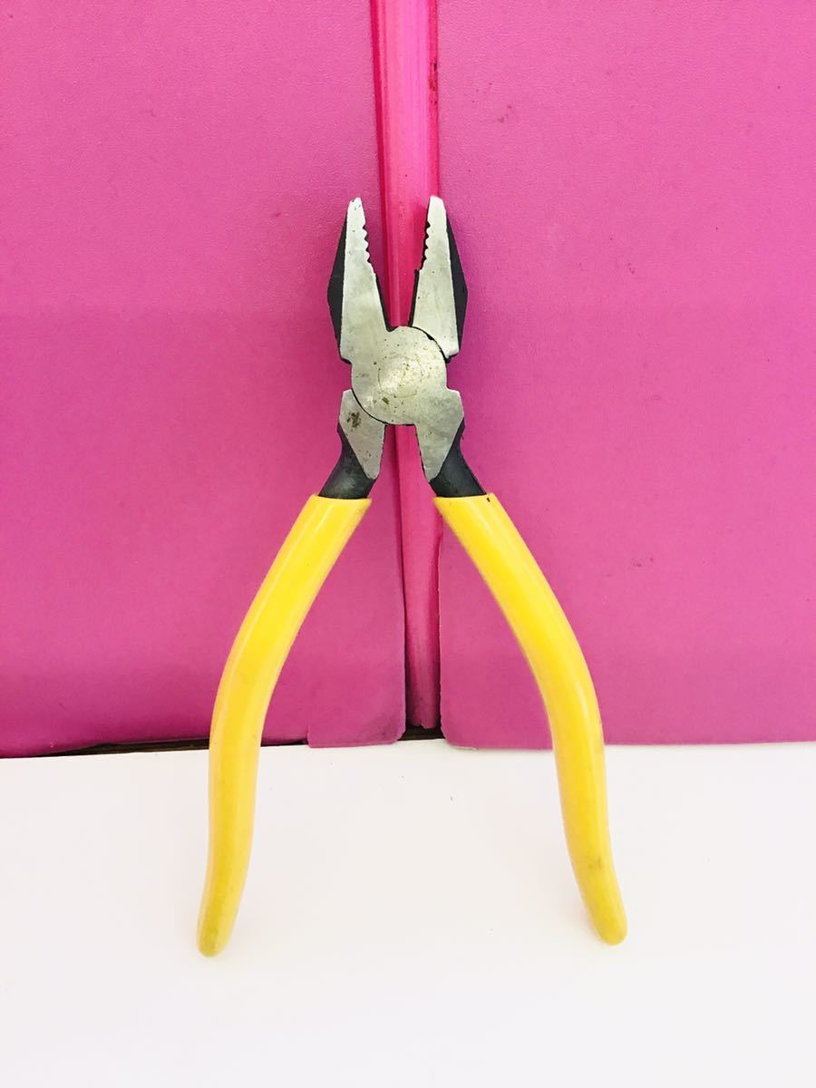 2個セット LUCKY ペンチ CUTTING PLIER オ⑩ 135×45×9mm 80g　高品質 訳有 錆有