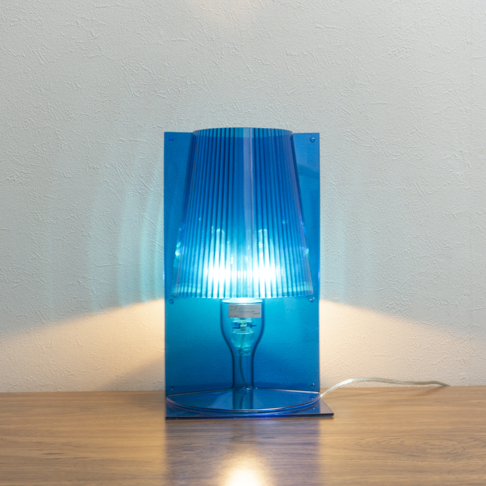 ITALY製 Kartell TAKE ブルー ベッドランプ 照明 E14 テーブルライト カルテル 管理18890の画像4