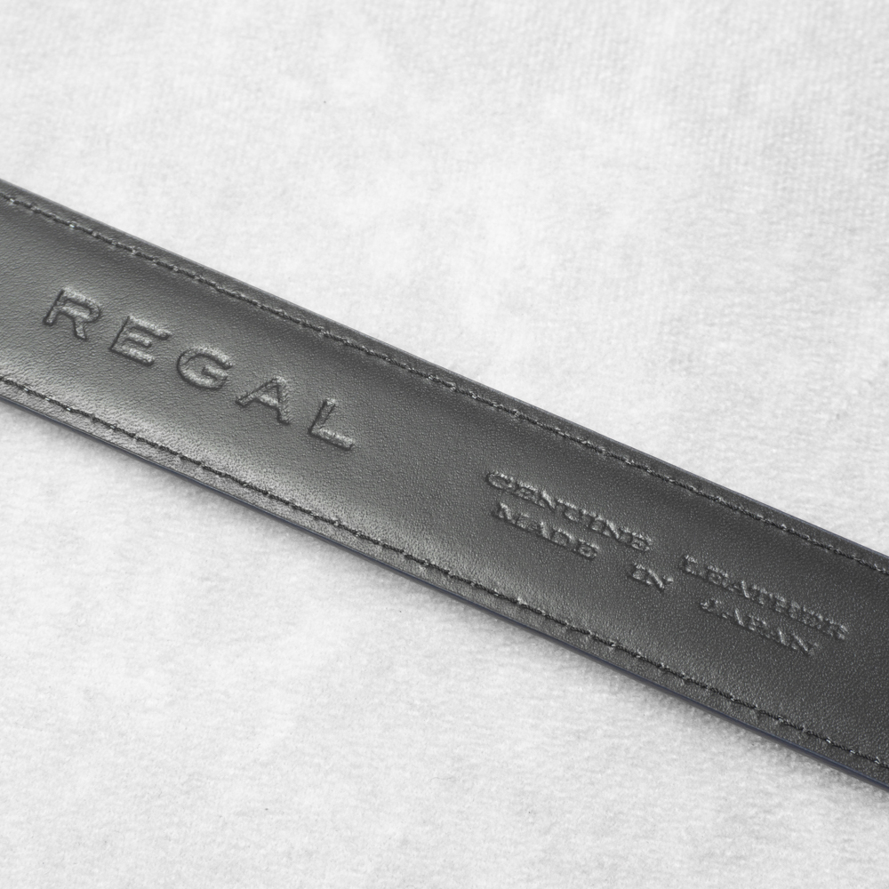 新品未使用品『REGAL』レザーベルト 日本製 フリーカット ブルー 本革 全長113cm リーガル メンズ 管理4101_画像3