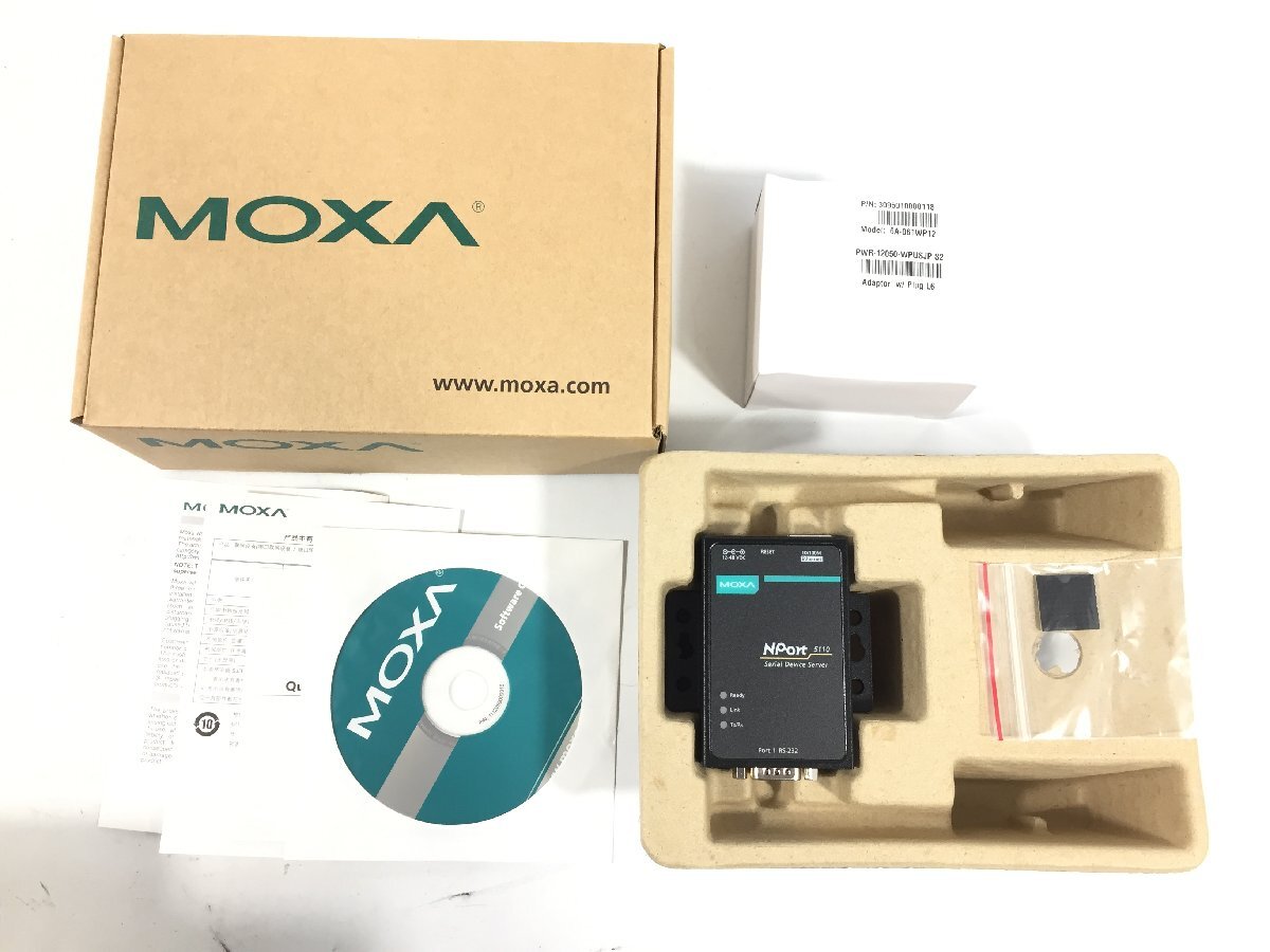 未使用品　MOXA　シリアルデバイスサーバー　NPort5110/JP　V2.1.0　TK4.008 /05_画像1