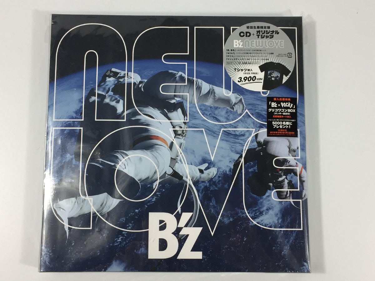 未開封品　B'Z　CD+オリジナルTシャツ　B'Z new love　BMCV-8055　初回限定盤　TK5.001　/06_画像1