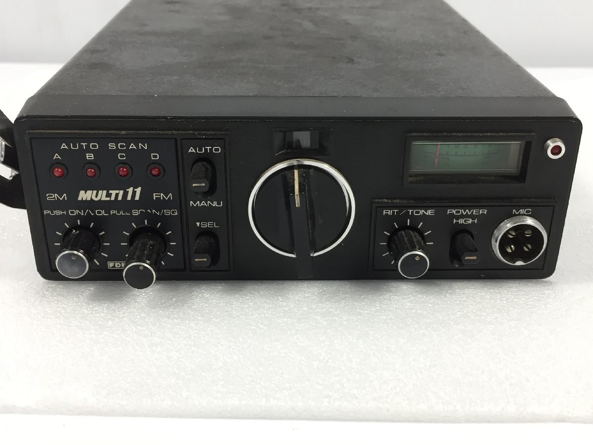 FUKUYAMA Fukuyama electro- machine transceiver MULTI11 with handheld microphone present condition goods HJ5.006 /06