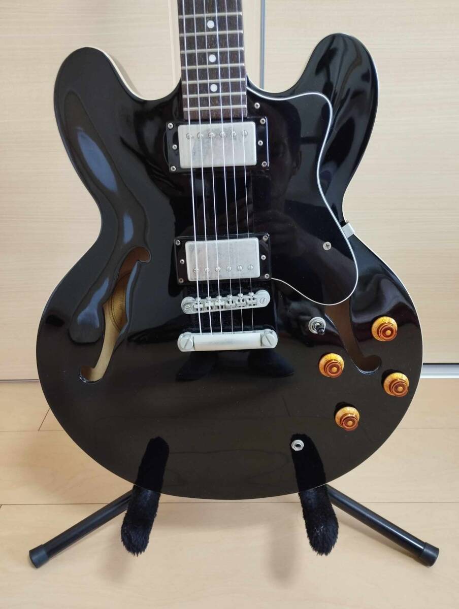 ★epiphone★黒★Duo★ソフトケース付き★美品★の画像9