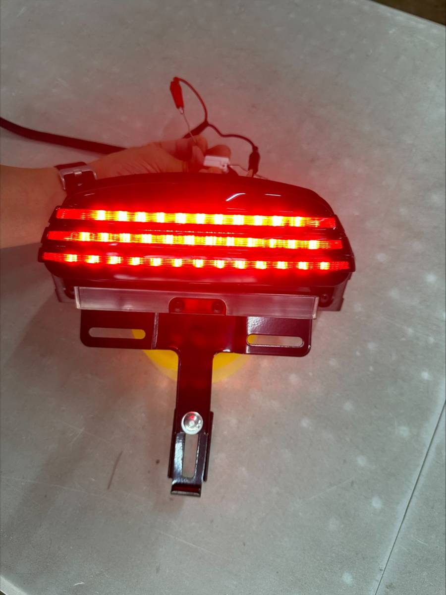 【即納】ハーレー ダイナ ファットボブ ソフテイル LED テールランプ ブレーキランプ fxst fxstb fxstc fxsts flstsb 2006の画像6