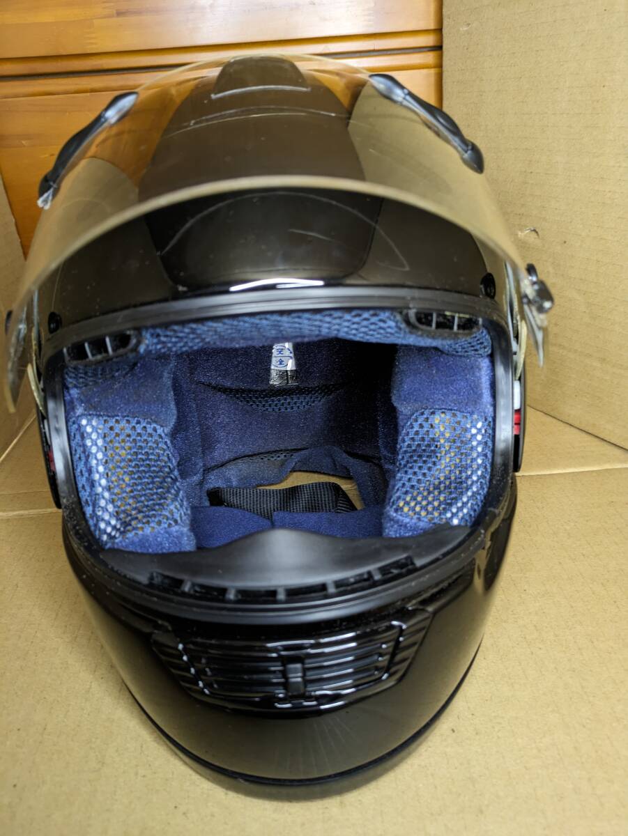 ◆Arai RX-7 RR2 フルフェイスヘルメット 黒 スーパーCLC アライ 57・58ｃｍ◆の画像6