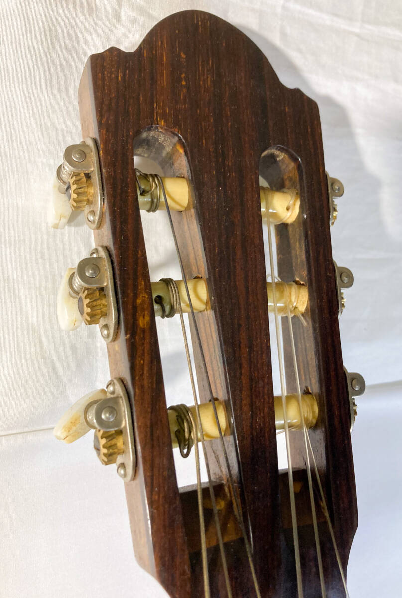 黒澤ギター クラシックギター ガットギター 黒澤常三郎 サイン 1962年製 ハードケース 動作確認済み 音楽 ヴィンテージ 当時品【0422.2】の画像4
