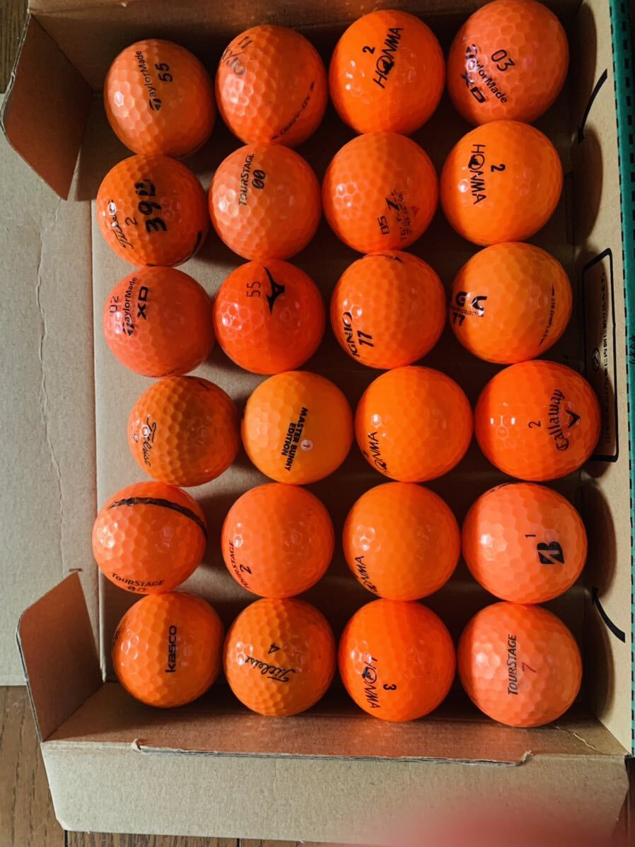 【送料無料】オレンジ系（メーカー色々）ロストボール24ケの画像2