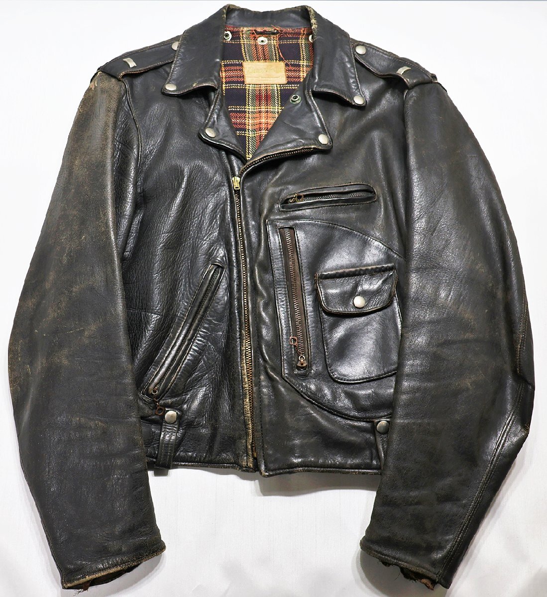 50s BUCO (ブコ) J-21 JACKET - Proto Type / プロトタイプ ライダースジャケット 2nd 茶タグ / オリジナル / ヴィンテージ / J-24_画像1