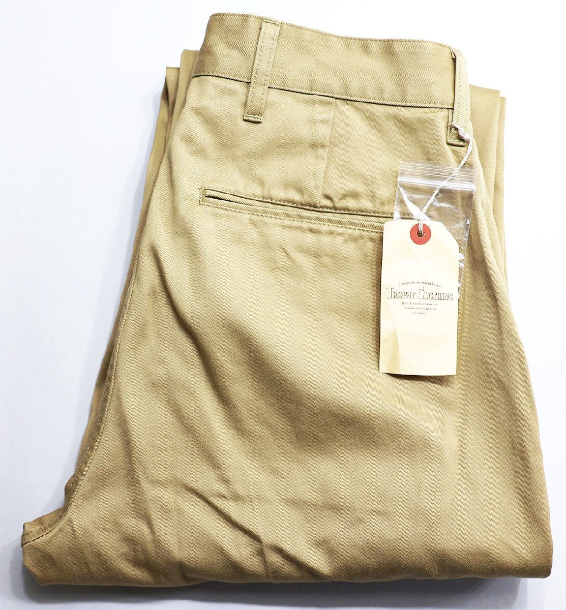 TROPHY CLOTHING (トロフィークロージング) 40 Civilian Trousers / 40シビリアントラウザー TR-CP01 美品 カーキ w32 / チノの画像1