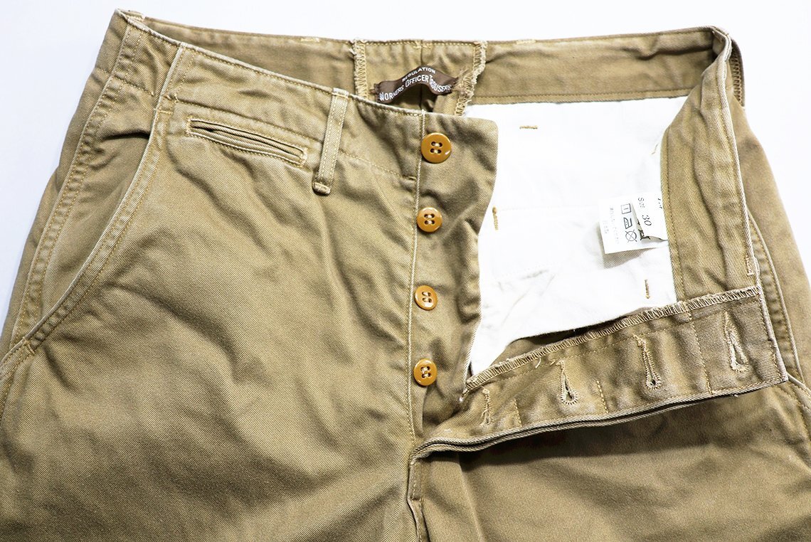 Workers K&T H MFG Co (ワーカーズ) Officer Trousers Slim Fit Type 2 / オフィサートラウザー スリム タイプ2 USMC KHAKI w30の画像5