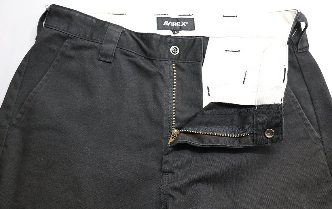 AVIREX (アヴィレックス) ANTIFOULING WORK PANTS / アンチフォーリング T/Cワークパンツ #783-3110026 ブラック size L_画像4